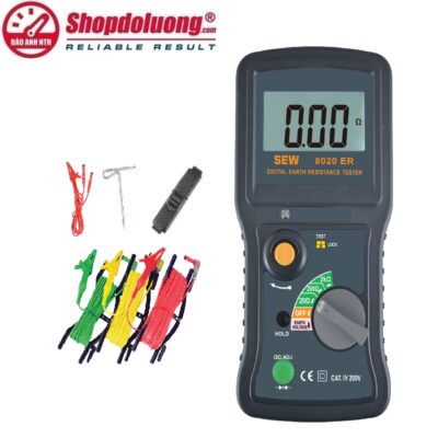shopdoluong.com-MÁY ĐO ĐIỆN TRỞ ĐẤT 3 DÂY SEW 8020 ER (0-2000Ω)