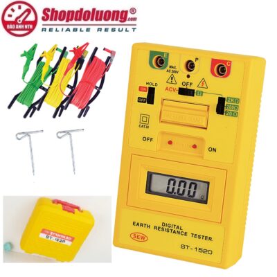 shopdoluong.com-MÁY ĐO ĐIỆN TRỞ ĐẤT 3 DÂY SEW ST-1520 (0-2000Ω)
