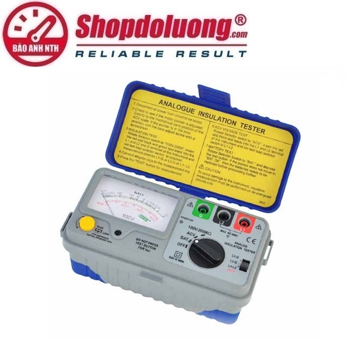 MÁY ĐO ĐIỆN TRỞ CÁCH ĐIỆN SEW 1100 IN (100V/200MΩ) 8 shopdoluong.com-MÁY ĐO ĐIỆN TRỞ CÁCH ĐIỆN SEW 1100 IN (100V/200MΩ)