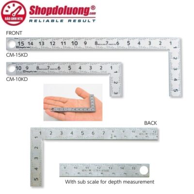 shopdoluong.com-THƯỚC EKE VUÔNG VẠCH KAIDAN NIIGATA SEIKI CM-15KD (150x75mm)