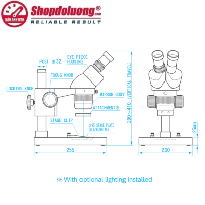 shopdoluong.com-KÍNH HIỂN VI QUANG HỌC 2 MẮT NIIGATA SEIKI XTDB-SP2N.
