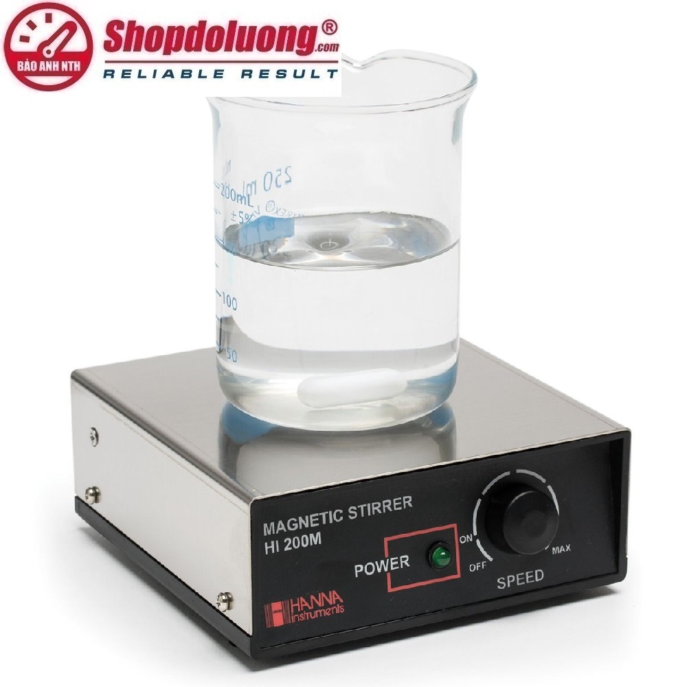 MÁY KHUẤY TỪ NHỎ GỌN VỎ THÉP KHÔNG GỈ HANNA HI200M-2 (1L/1000RPM) 8 shopdoluong.com-MÁY KHUẤY TỪ NHỎ GỌN VỎ THÉP KHÔNG GỈ HANNA HI200M-2 (1L/1000RPM)