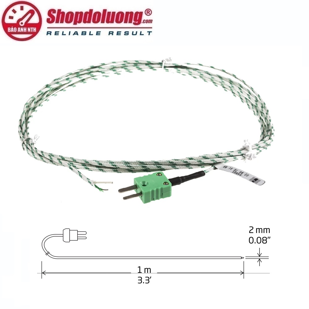 ĐẦU DÒ NHIỆT TIẾP XÚC KIỂU K HANNA FC766F/3 (-40~400 °C/3 m) 8 shopdoluong.com-ĐẦU DÒ NHIỆT TIẾP XÚC KIỂU K HANNA FC766F/1 (-40~400 °C/1 m)