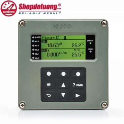 shopdoluong.com-MÀN HÌNH KIỂM SOÁT pH/ORP/EC/DO ĐỒNG THỜI 2 KÊNH HANNA HI520