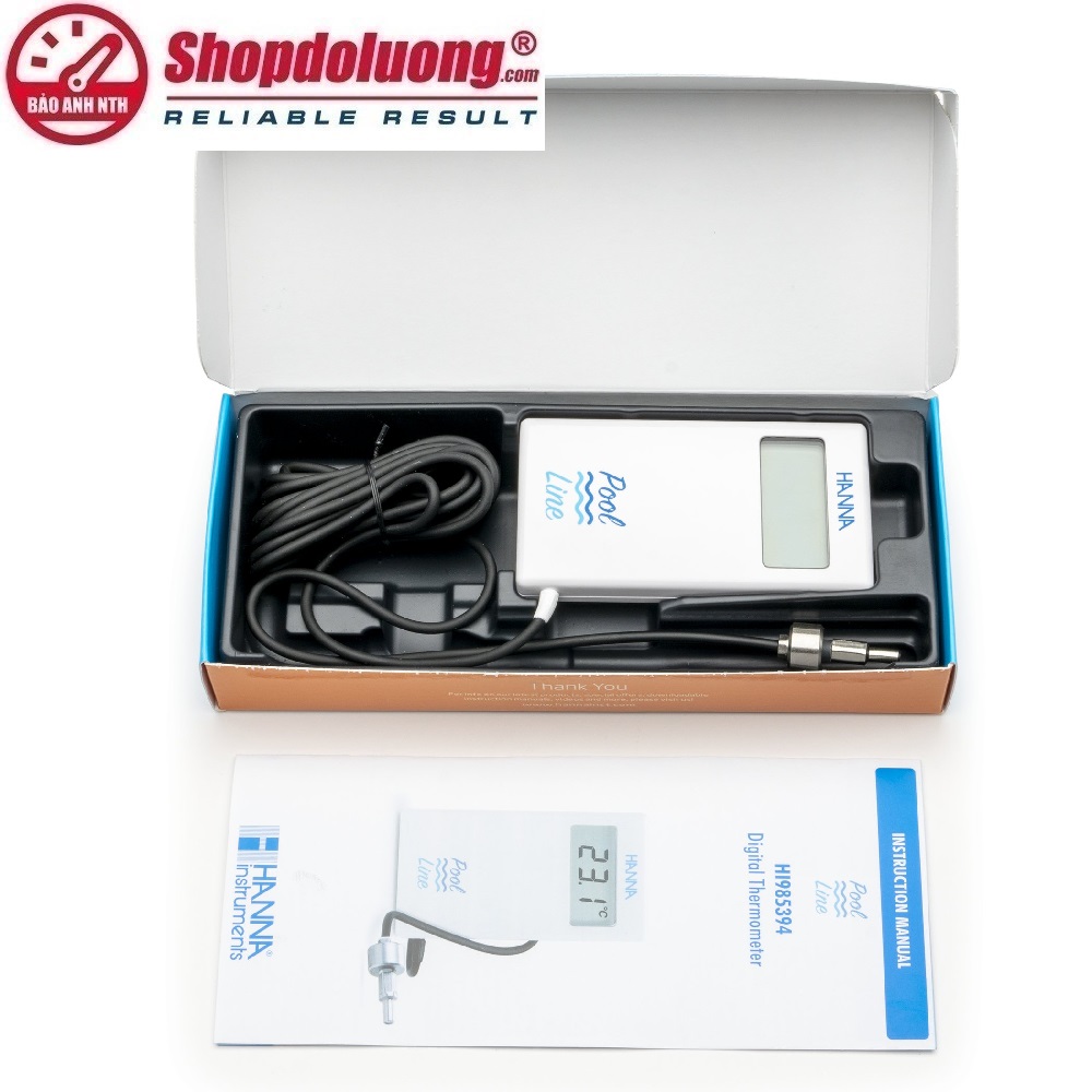 MÁY ĐO pH/ORP/ĐỘ DẪN/TDS/ĐỘ MẶN/DO/ÁP SUẤT/NHIỆT ĐỘ HANNA HI98494 (Kết nối Bluetooth) 2 shopdoluong.com-NHIỆT KẾ BỎ TÚI DÂY NHÚNG CHÌM HANNA HI98539 (-20.0~80.0°C).