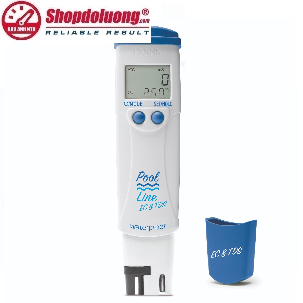 BÚT ĐO EC/TDS/NHIỆT ĐỘ HỒ BƠI HANNA HI983124 8 shopdoluong.com-BÚT ĐO EC/TDS/NHIỆT ĐỘ HỒ BƠI HANNA HI983124