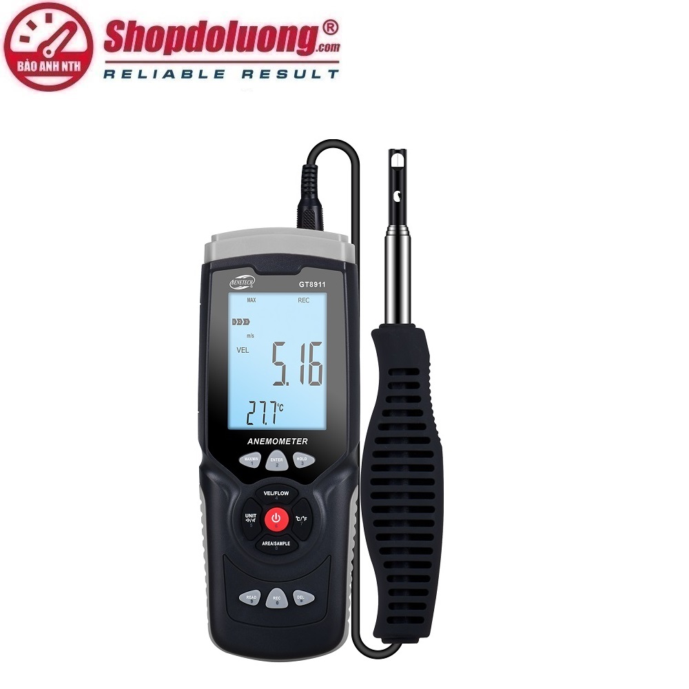 MÁY ĐO TỐC ĐỘ GIÓ LƯU LƯỢNG GIÓ BENETECH GT8911 (Hotwine/0-30 m/s) 8 shopdoluong.com-MÁY ĐO TỐC ĐỘ GIÓ LƯU LƯỢNG GIÓ BENETECH GT8911 (Hotwine/0-30 m/s)