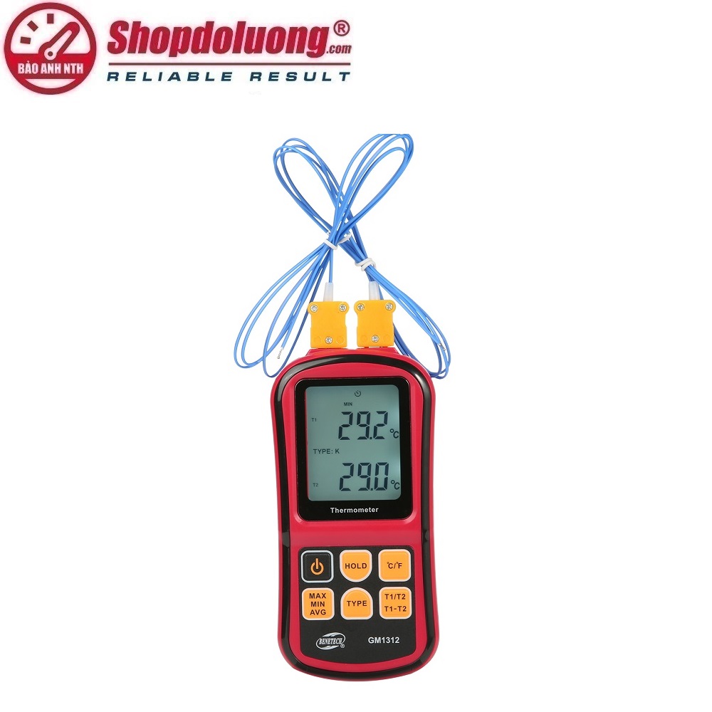 MÁY ĐO NHIỆT ĐỘ TIẾP XÚC 2 KÊNH BENETECH GM1312 8 shopdoluong.com-MÁY ĐO NHIỆT ĐỘ TIẾP XÚC 2 KÊNH BENETECH GM1312