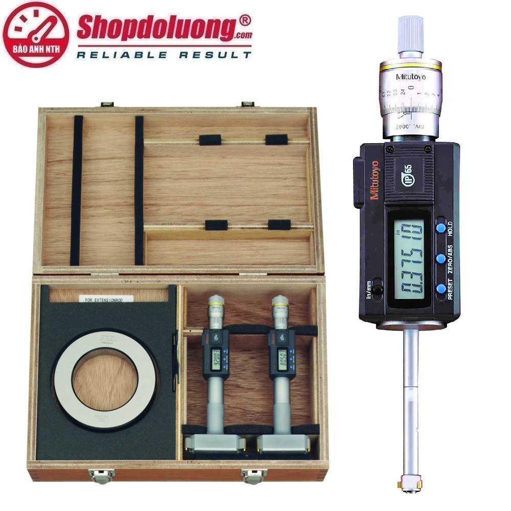 BỘ 2 PANME ĐO LỖ 3 CHẤU ĐIỆN TỬ MITUTOYO 468-985 (75-100mm/0.001mm) 8 shopdoluong.com-BỘ 2 PANME ĐO LỖ 3 CHẤU ĐIỆN TỬ MITUTOYO 468-985 (75-100mm/0.001mm)