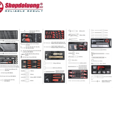 shopdoluong.com-TỦ ĐỒ NGHỀ SỬA CHỮA YATO YT-55291 (7 Ngăn/141 PCS).1
