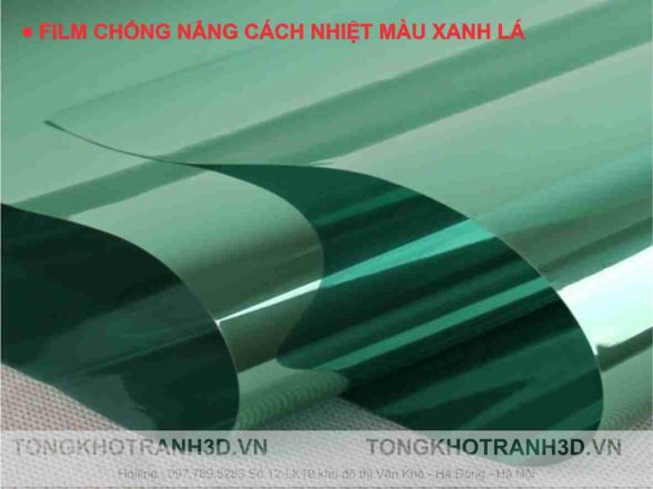 film cách nhiệt màu xanh la cay