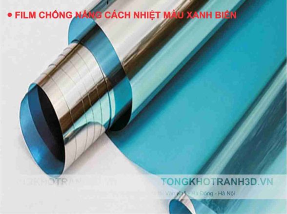 film cách nhiệt màu xanh nuoc bien