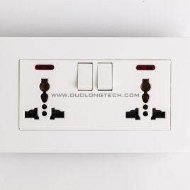 Ổ cắm điện âm tường đa năng chuẩn chữ nhật size lớn DL F21-0065
