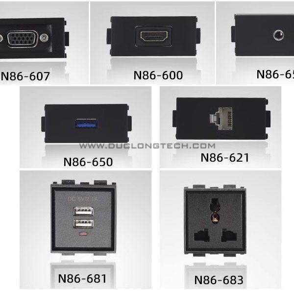 Hộp điện âm bàn đa năng chất liệu hợp kim cao cấp DL L0212 4 L0212 15