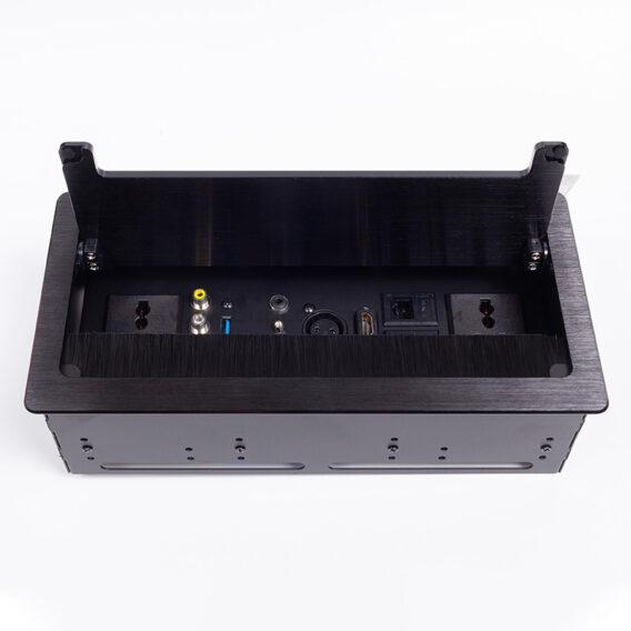 Hộp điện âm bàn USB, VGA, HDMI, Lan... hợp kim cao cấp DL L0215 5 duc long tech