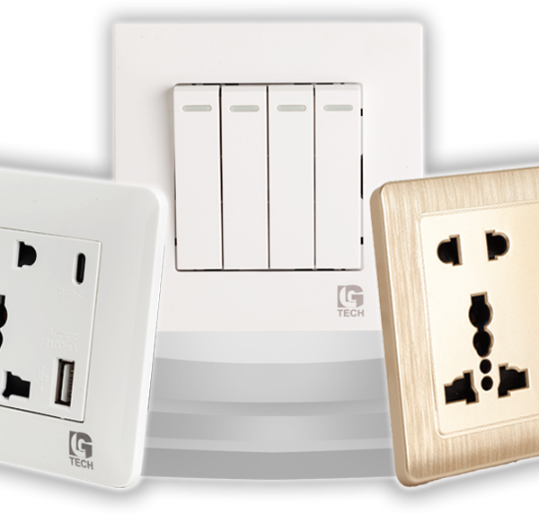 Công tắc, ổ cắm chuẩn vuông 86×86