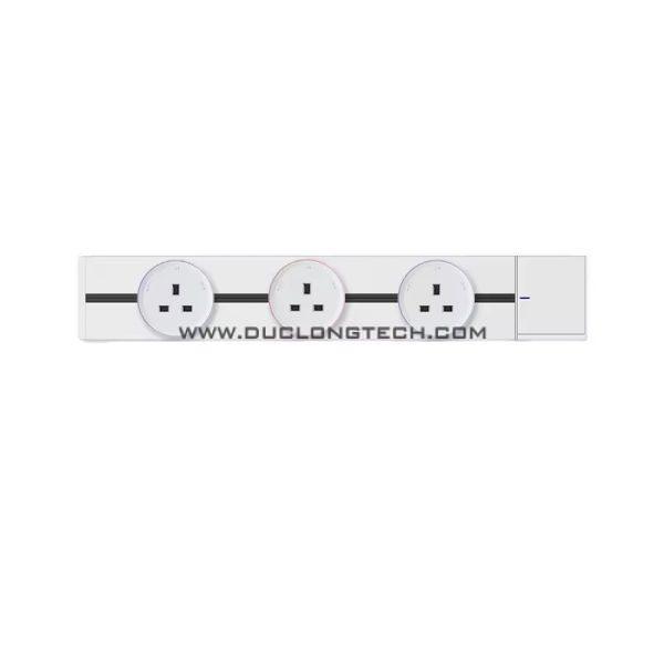 Đường ray điện lắp nổi có công tắc ngắt nguồn dài 40cm, thương hiệu DL 10 Combo2