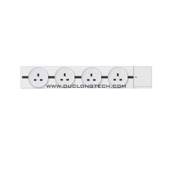 Đường ray điện lắp nổi có công tắc ngắt nguồn dài 40cm, thương hiệu DL 11 Combo3