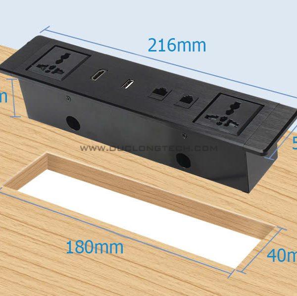 Ổ Cắm Điện Âm Bàn Đa Năng LP901i Thương Hiệu DL 4 LP901i