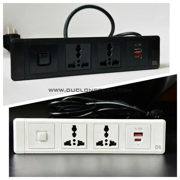 Ổ Cắm Điện Âm Bàn Đa Năng LP901i Thương Hiệu DL