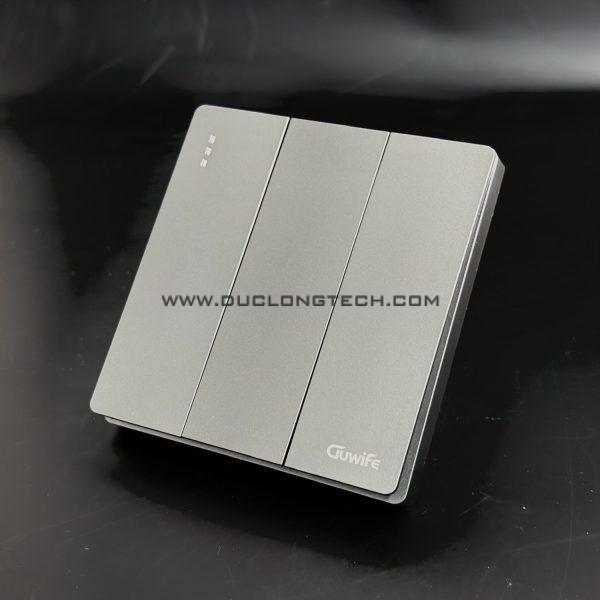 Công Tắc Điện Âm Tường Tràn Viền Màu Xám, Chất Liệu Nhựa 8 G1G03 1