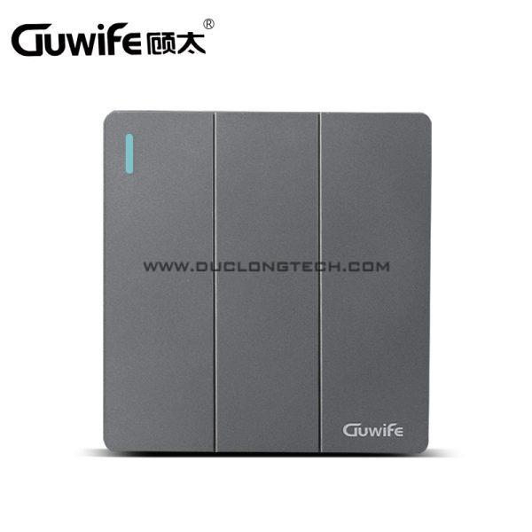 Công Tắc Điện Âm Tường Tràn Viền Màu Xám, Chất Liệu Nhựa 7 G1G03