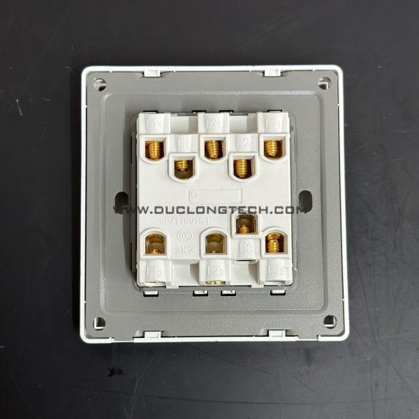 Công Tắc Điện Âm Tường Tràn Viền Màu Trắng, Chất Liệu Nhựa 9 G1W03 2
