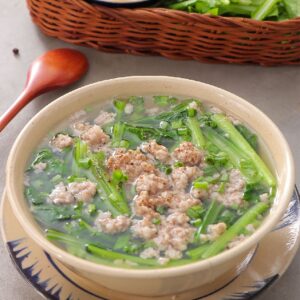 Canh Rau Cải Thịt Bằm
