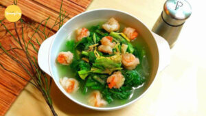 Canh Rau Cải Nấu Tôm