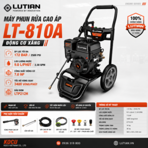 Máy Phun Rửa Cao Áp Chạy Xăng Lutian LT-810A (7.0HP/172Bar)