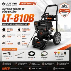 Máy Phun Rửa Cao Áp Chạy Xăng Lutian LT-810B (7.0HP/207Bar) Đầu Bơm Đồng