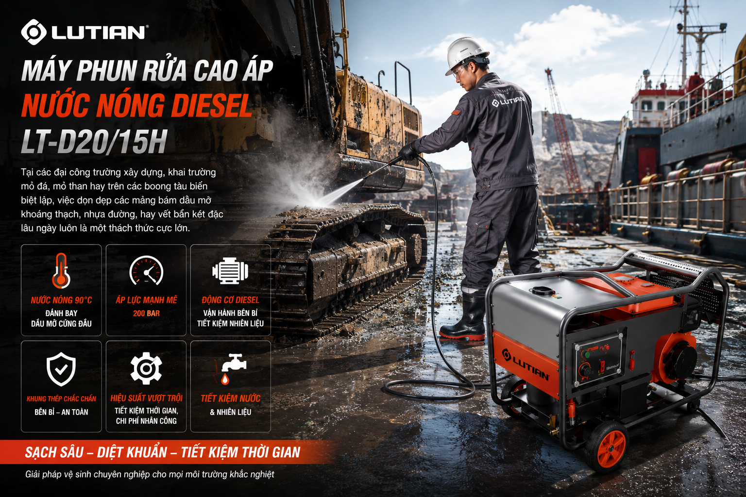 may phun rua cao ap nuoc nong diesel lutian lt d20 15h.1