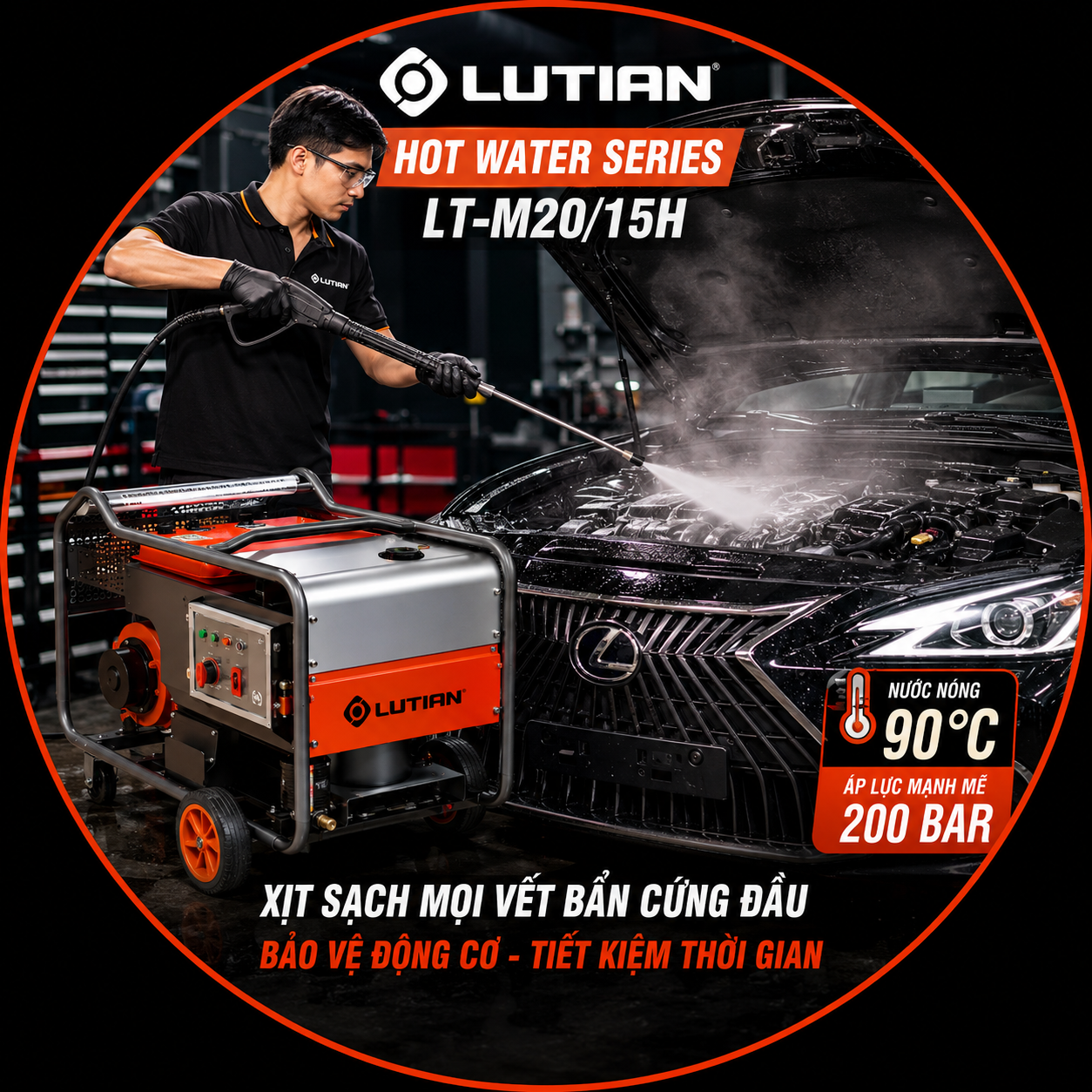 Máy Phun Rửa Cao Áp Nước Nóng LUTIAN LT-M20/15H 380V | Đỉnh Cao Tẩy Mỡ & Chăm Sóc Xe Detailing 2 may phun rua cao ap nuoc nong lutian lt m20 15h.9