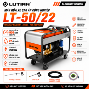 Máy Phun Rửa Siêu Cao Áp LUTIAN LT-50/22 22KW – Vua Áp Lực 600 Bar Hủy Diệt Bê Tông & Rỉ Sét