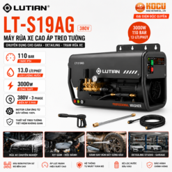Máy Rửa Xe Cao Áp Treo Tường LUTIAN LT-S19AG 380V – Giải Pháp Điện 3 Pha Siêu Ổn Định Cho Detailing