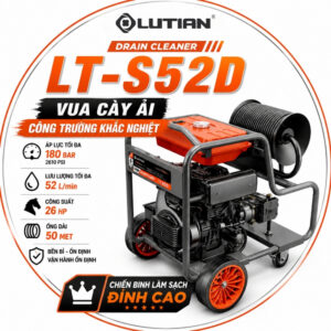 Máy Thông Cống Áp Lực Cao Diesel LUTIAN LT-S52D – Vua Cày Công Trường Khắc Nghiệt
