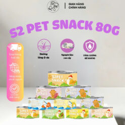 S2 PET SNACK 80G -  Pate chó và mèo giàu dinh dưỡng , bồ sung Vitamin và khoáng chất