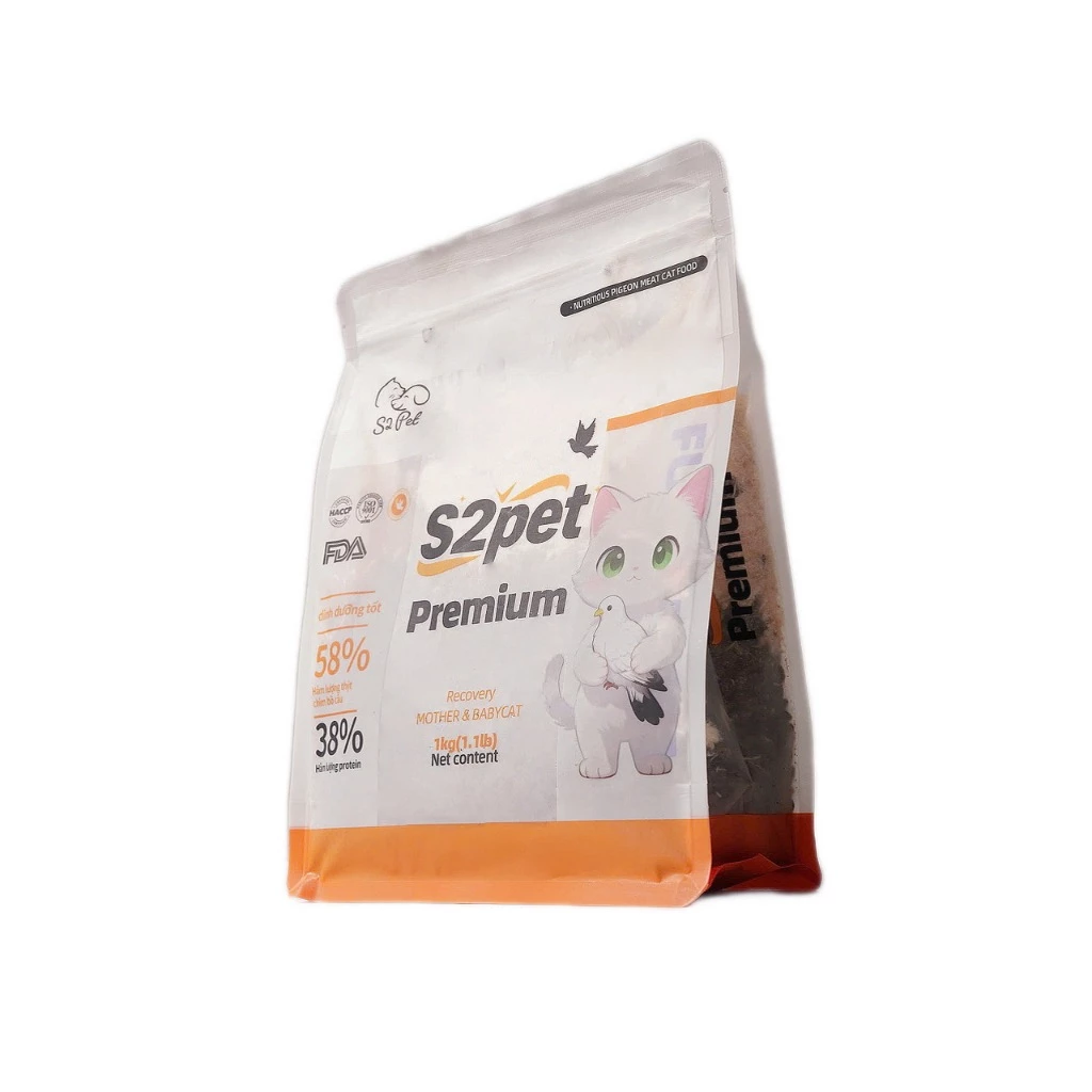 Thức ăn hạt cho mèo S2 Pet Premium Recovery , Mother & Baby Cat, 100% ruốc bồ câu Thức ăn hạt cho mèo S2 Pet Premium Recovery , Mother & Baby Cat, 100% ruốc bồ câu - Ảnh 2