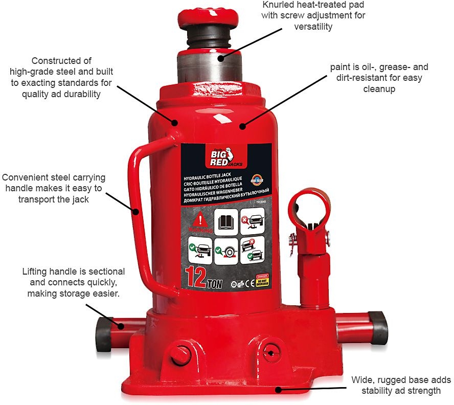 Con đội thủy lực 12 tấn Torin T91204DX T91204D 4