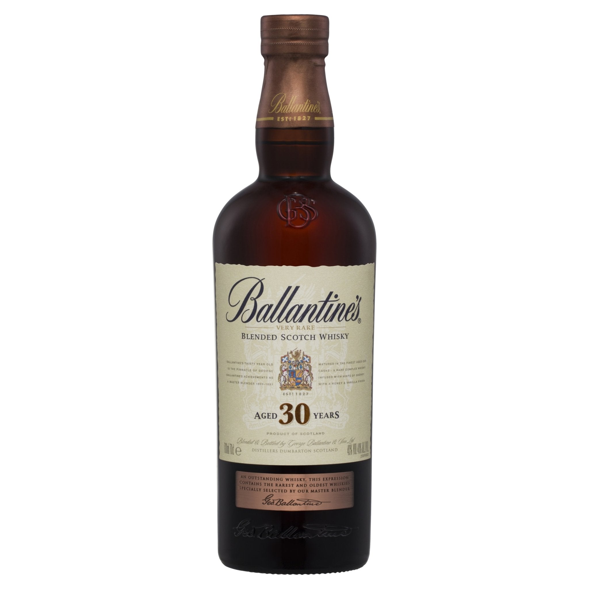 BALLANTINES 30 YO (750ML) 1 ballantines 30 year old scotch whisky 700ml 706863