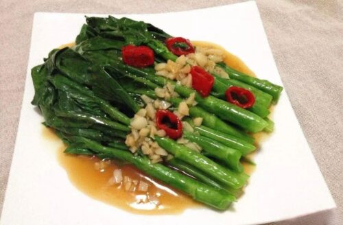 蒜炒青白菜