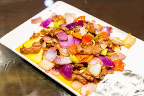 腊肉炒胶白