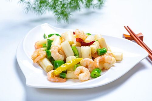 藕带炒虾仁