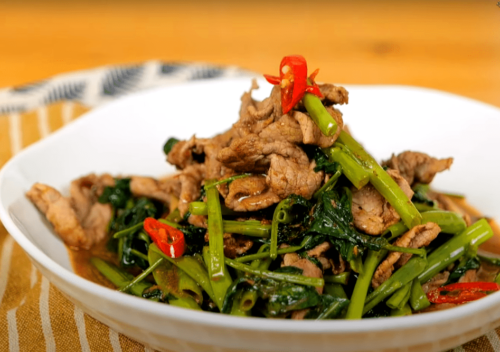 牛肉水炒牵牛花
