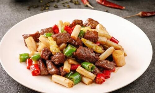 藕带炒牛肉