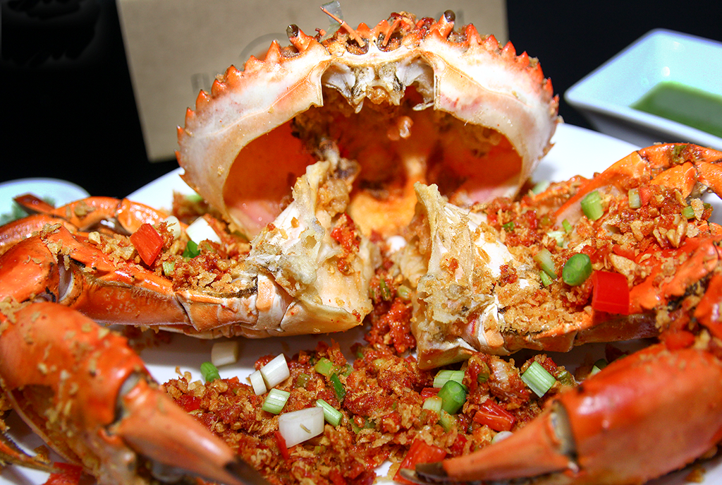 Cua Hoàng Đế Xào Gừng Hành 1 cua hoang de xao gung hanh