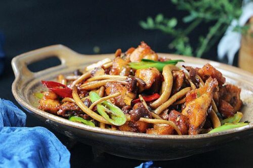 干锅鸡众菌