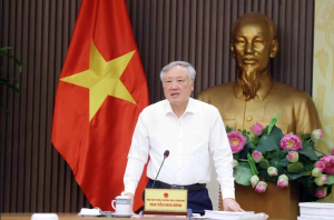 Phó thủ tướng Nguyễn Hòa Bình chủ trì cuộc họp về đặc xá ẢNH: VGP