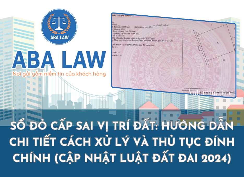 Sổ đỏ cấp sai vị trí đất: Hướng dẫn chi tiết cách xử lý và thủ tục đính chính (Cập nhật Luật Đất đai 2024)