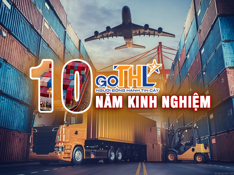hinh nen logistic voi xe tai container may bay